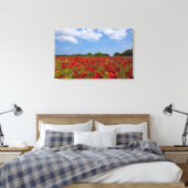 Toile Un Champ De Fleurs Rouges (Insitu(Chambre))