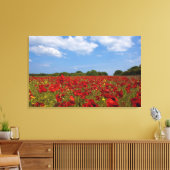 Toile Un Champ De Fleurs Rouges (Insitu(Salon))