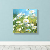 Toile Un champ de saletés blanches (Insitu (Plancher de Bois))