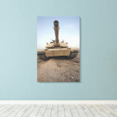 Toile Un char de combat principal M-1A1 (Insitu (Plancher de Bois))