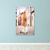 Toile Un chat dans les rues de Burano, Italie. 2006. (Insitu (Plancher de Bois))