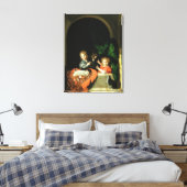 Toile Un chat qui regarde deux garçons (Insitu(Chambre))