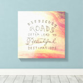 Toile Un Chemin Difficile Pour De Belles Destinations (Insitu (Plancher de Bois))