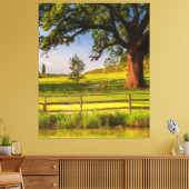Toile Un Chêne Sous Le Mur Du Soleil (Insitu(Salon))