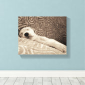 Toile Un chien fatigué (Insitu (Plancher de Bois))