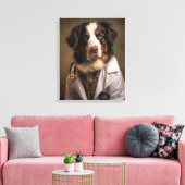 Toile Un chien mignon qui travaille comme médecin (Insitu(Salon))