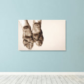 Toile Un chien pattes (Insitu (Plancher de Bois))