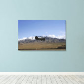 Toile Un Chinook CH-47 décolle (Insitu (Plancher de Bois))