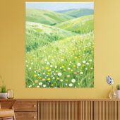 Toile Un Chœur Murmurant de Fleurs Sauvages à Travers le (Insitu(Salon))