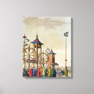 Toile Un cirque chinois, illustration de 'Le Costume An