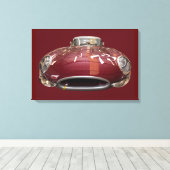 Toile Un classique Jaguar E-Type de 1961 (Insitu (Plancher de Bois))