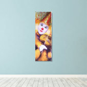 Toile Un clown doux jouant du violon (Insitu (Plancher de Bois))