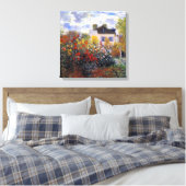 Toile Un coin du jardin avec Dahlias (Insitu(Chambre))