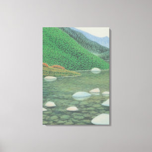 Toile Un coin silencieux dans Moutains