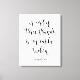 Toile Un Cordon De Trois Strands, Ecclesiastes 4:12