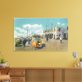 Toile Un couple dans une scène de la chaise roulante de  (Insitu(Salon))