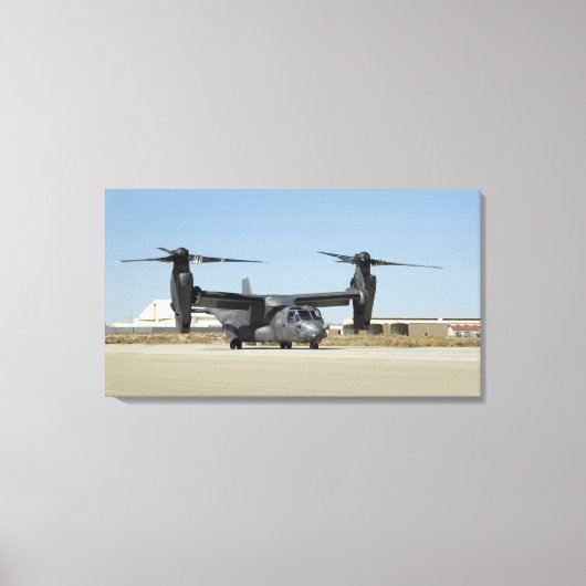 Toile Un CV-22 Osprey se prépare au décollage (Recto)