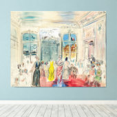 Toile Un défilé chez Schiaparelli (Insitu (Plancher de Bois))