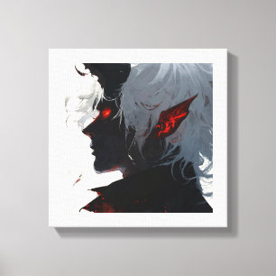 Toile Un Démon À L'Ombre Une Silhouette Hantante