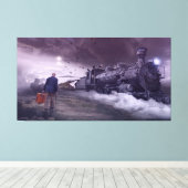 Toile Un Dernier Imaginaire de voyage pour un vieil homm (Insitu (Plancher de Bois))