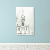 Toile Un design pour une église, 1821 (Insitu (Plancher de Bois))