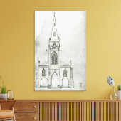 Toile Un design pour une église, 1821 (Insitu(Salon))