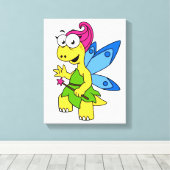 Toile Un Dessin Fairysaur Dinosaur. (Insitu (Plancher de Bois))