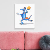 Toile Un Dessin Iguanodon Jouant Au Basket-Ball. (Insitu(Salon))