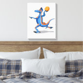 Toile Un Dessin Iguanodon Jouant Au Basket-Ball. (Insitu(Chambre))