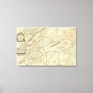 Toile Un diagramme précis de la rivière St Lawrence