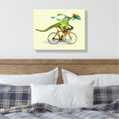 Toile Un Dinosaure Anabisetia À Vélo. (Insitu(Chambre))