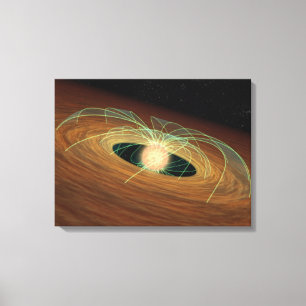 Toile Un disque de planète-formation poussiéreux en