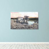 Toile Un dragage pour GoldOroville, CA (Insitu (Plancher de Bois))