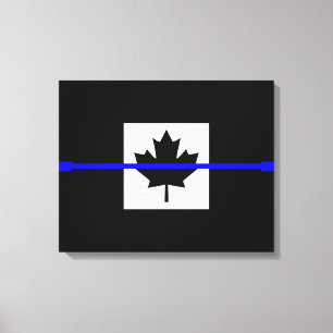 Toile Un drapeau canadien mince