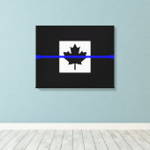 Toile Un drapeau canadien mince (Insitu (Plancher de Bois))