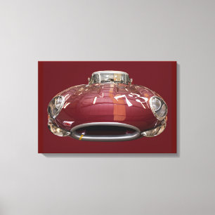 Toile Un E-Type classique de Jaguar à partir de 1961