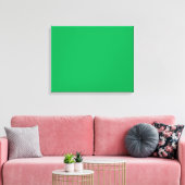 Toile Un écran vert positionné sur un fond blanc (Insitu(Salon))