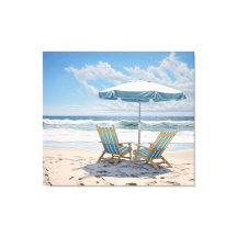 Un endroit ensoleillé pour deux plages côtières co