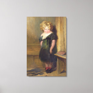 Toile Un enfant coquin (huile sur toile)