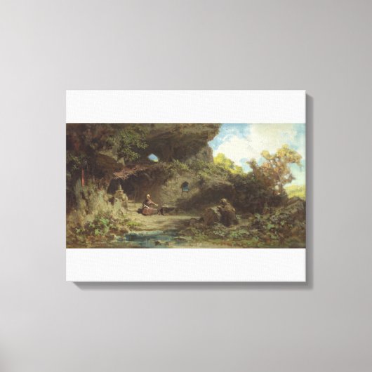 Toile Un ermite dans les montagnes (Recto)