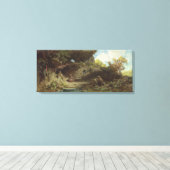 Toile Un ermite dans les montagnes (Insitu (Plancher de Bois))