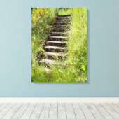 Toile Un escalier dans l'herbe (Insitu (Plancher de Bois))