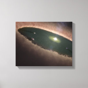 Toile Un espace dans un protoplanetary, ou la