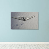 Toile Un Esprit B-2 survole l'océan Pacifique (Insitu (Plancher de Bois))