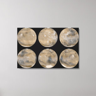 Toile Un été Mi-Du nord/hiver du sud sur Mars