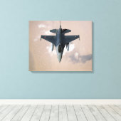 Toile Un F-16 émirati (Insitu (Plancher de Bois))