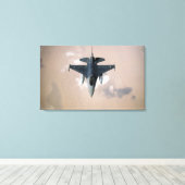 Toile Un F-16 émirati (Insitu (Plancher de Bois))