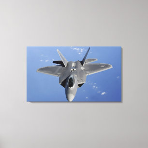 Toile Un F-22 Raptor prend position pour recevoir f