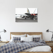 Toile Un F/A-18C Hornet démarre depuis le poste de pilot (Insitu(Chambre))