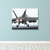 Toile Un F/A-18E Super Hornet lance (Insitu (Plancher de Bois))